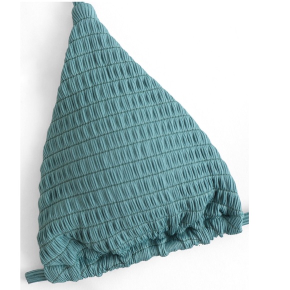 Turquoise Teal 2 Piece Bikini Bathing Suit NWT Zaful Swimsuit Size Medium XL - Picture 5 of 6